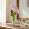 Colorful calla lily brooches are fashionable, unique, individualistic and creative handcrafted accessories for collection as gifts details Picture